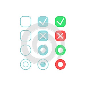 Option circles UI elements kit