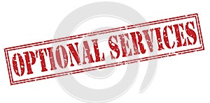 Optional services red stamp