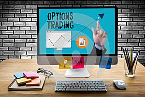 OPTIONS TRADING investment in option trade of trader Business co photo