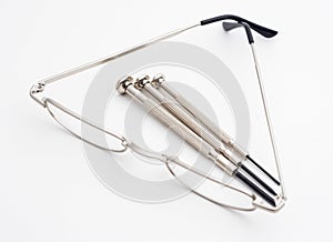 Optometrist's eyeglass tools
