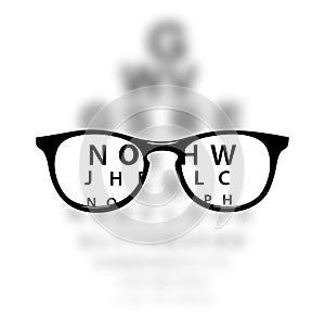 Optometry medical background photo