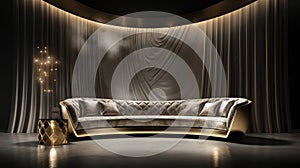 opulence curve luxury background