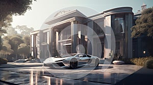 Opulent Estate and Elite Supercar: The Ultimate Luxury Combinatio