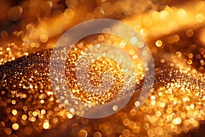 Opulent Glimmer, Luxe Golden Glitter Spread Across a Canvas of Celebration photo