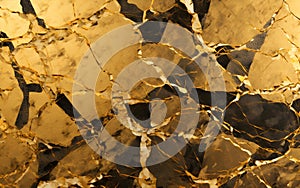 Opulent gold marble texture photo