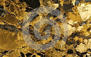 Opulent gold marble texture photo