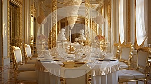 opulent interior gold photo