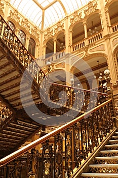 The opulent interior of the Palacio Postal Museo Palacio Postal Palacio de Correos Correo Mayor Post Office Postal Palace Mexico photo