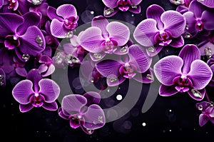 Opulent Luxury orchid background. Generate Ai