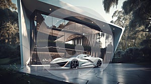 Opulent Splendor: Luxe House & Flashy Supercar