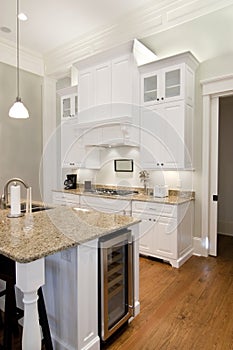 Opulent white kitchen