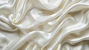 Opulent white silk fabric perfect for creating a lavish wedding backdrop ambiance