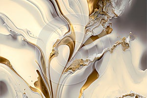 Opulentné belosť vygenerované abstraktné textúra fotografovanie predstaví biely zlato zložitý vzor na umelý 