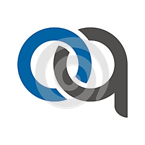 oq letter link logo template