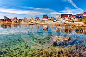 The Oqaatsut Settlement Rodebay in Greenland