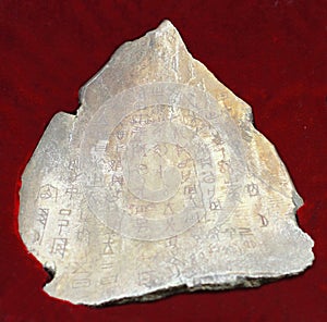 Oracle bone inscription photo