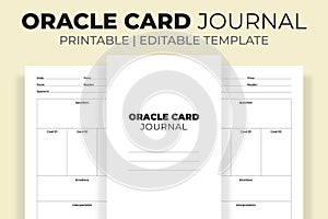 Oracle Card Journal KDP Interior
