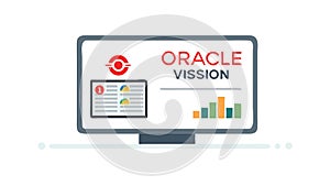 Oracle Vision: Business Intelligence Analytics, vector design Generative AI