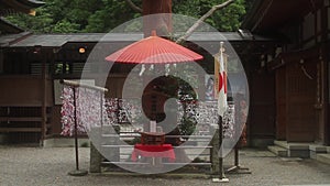 Oracles at Hodosan shrine in Saitama daytime