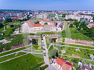 Oradea fortress aerial view