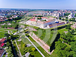 Oradea fortress as seen from a above