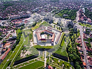 Oradea medieval fortress from above
