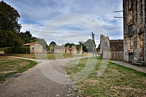 Oradour sur Glane was destroied by German nazi and is now a permanent memorial