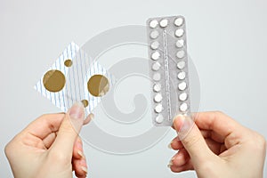 Oral contraceptive pills and condom