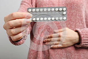 Oral contraceptives, pills against pregnancy photo