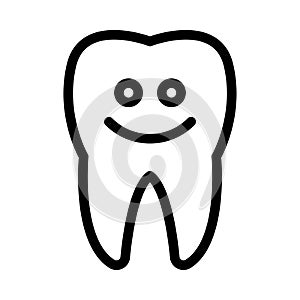 Oral vector thin line icon