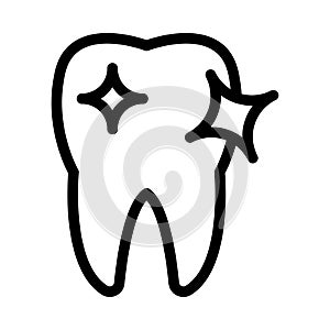 Oral vector thin line icon