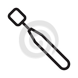 Oral vector thin line icon