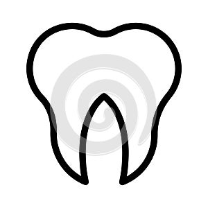 Oral vector thin line icon