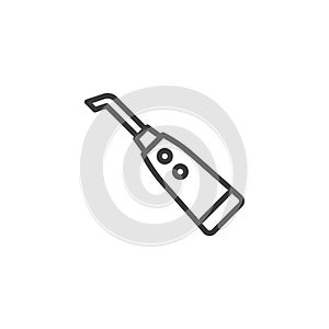 Oral irrigator line icon