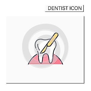 Oral surgery color icon