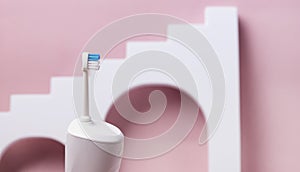 Oral teeth irrigator with nozzle dental water tooth cleane white portable rechargeable cordless water dental flosser pink