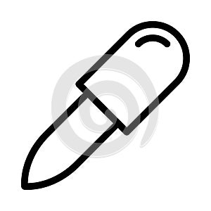 Oral vector thin line icon