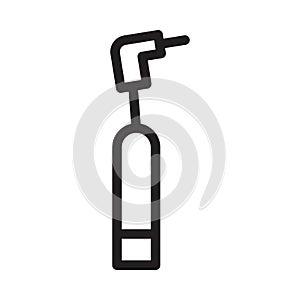 oral vector thin line icon