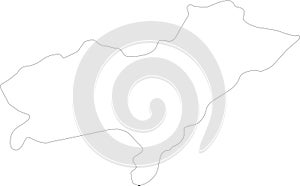 Oran Algeria outline map photo