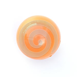 Orance ball isolated on white background.