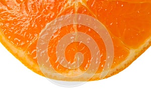 Orance fruit half macro shot