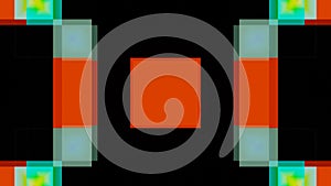 Orange abstract animation for visualizations