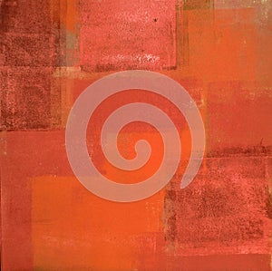Orange Abstract Art Painting