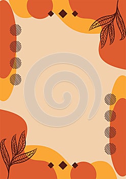 orange abstract autumn background