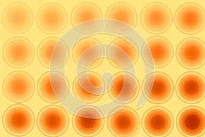 Orange abstract background, circles, gradient