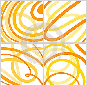 Orange abstract background from lines pattern, wallpaper collection gift paper design vector illustration. Form style