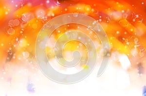 Orange abstract with bubble background