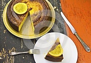 Orange almond moroccan cake