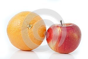 Orange and apple