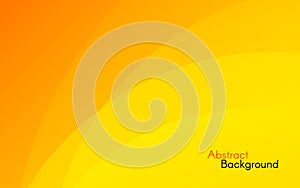 Orange background. Abstract sunny design. Yellow and orange waves. Bright backdrop for banner, poster, web. Vector photo